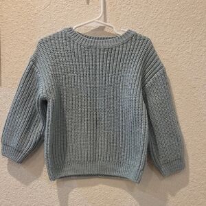 SweetHoney Kids Knit Sweater Soft Grey/ Blue